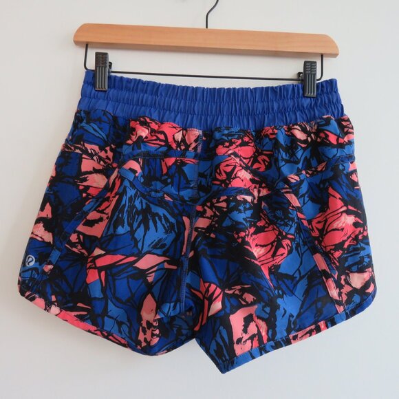 LULULEMON Tracker Short IV (4-way Stretch) Paint Storm Harbor Blue Multi / Black - Picture 8 of 13